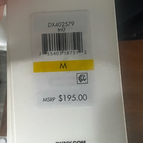 NWT Navy DKNY bomber jacket - Medium with removable hood - Picture 8 of 8